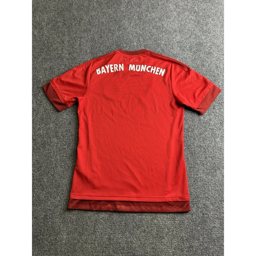 Mens 2015-16 Adidas Bayern Munich Home Soccer Jersey Red, Size S